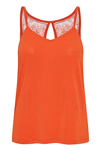 ICHI Damska koszulka na ramiączkach IHLIKE TO3, 171562/Mandarin Red, XL