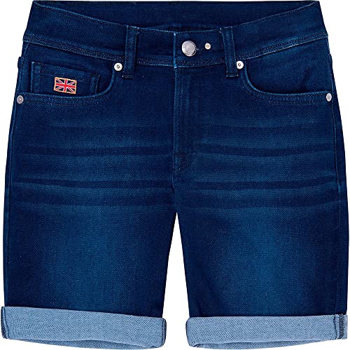 Hackett London Dżinsowe szorty chłopięce z dzianiny, dżinsowy, 15 lat