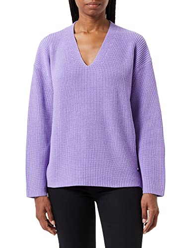 BOSS Damski sweter z dzianiny w kolorze jasnofioletowym, XS (DE)