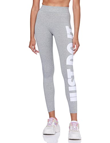 NIKE Damskie legginsy W NSW ESSNTL GX HR LGGNG JDI, dk szare wrzosowe/białe, 2XS