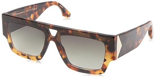 Victoria Beckham Unisex Vb651s okulary przeciwsłoneczne, 232 Dark Havana Fade, 55, 232 Dark Havana Fade, 55