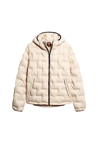 Superdry Short Quilted Puffer Coat Kurtka męska, Cement beżowy, L