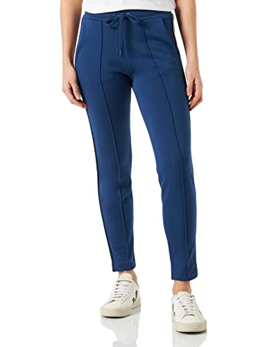 Love Moschino Slim Fit Joggers with Striped Tape Along Sides And Logo Patch Spodnie Damskie Casual, niebieski, 40