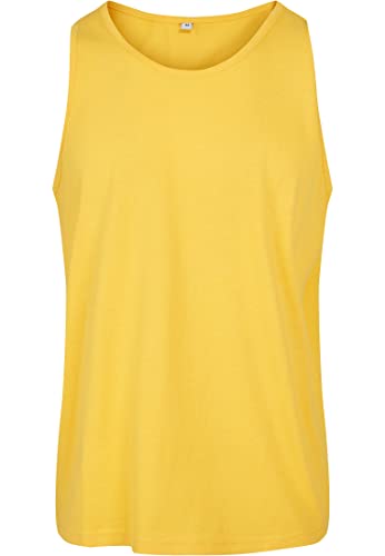 Build Your Brand Męski tank top Basic Tank T-Shirt, basic męski tank top z bawełny, na lato, dostępny w wielu kolorach, rozmiary XS-5XL, ó?ty Taxi, L