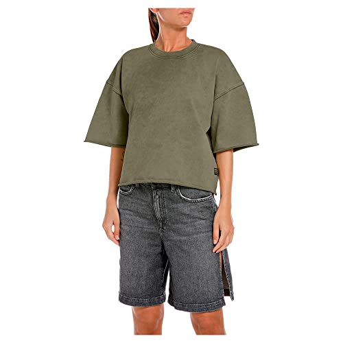 Replay Bluza damska W3050, 238 zieleń wojskowa, L, 238 Army Green, L