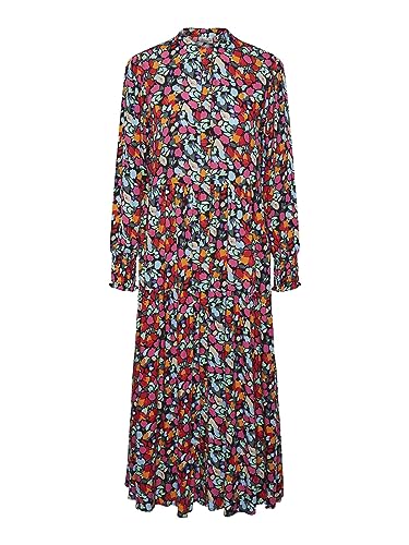 YAS Damska sukienka Yasalira Ls Long Shirt Dress S. Noos, Garden Topiary/Aop:Small Flower Print, M