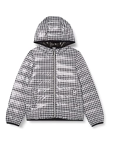 United Colors of Benetton Kurtka dziewczęca, Pied De Poule biały i czarny 61 g, M