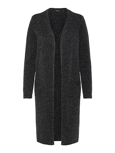 VERO MODA Vmdoffy Ls Long Open kardigan Ga Noos kurtka z dzianiny, czarny, XXL