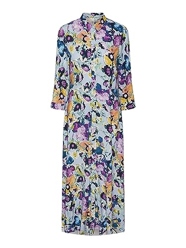 YAS Damska sukienka Yassavanna Long Shirt Dress S. Noos, Kentucky Blue, M