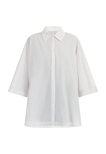 RISA Damska koszula oversize teylon 25326388, biała wełna, L, biały (wollweiss), L