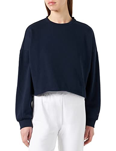 4F Damska koszulka Bld040 Jeans, Granatowy, granatowy, S