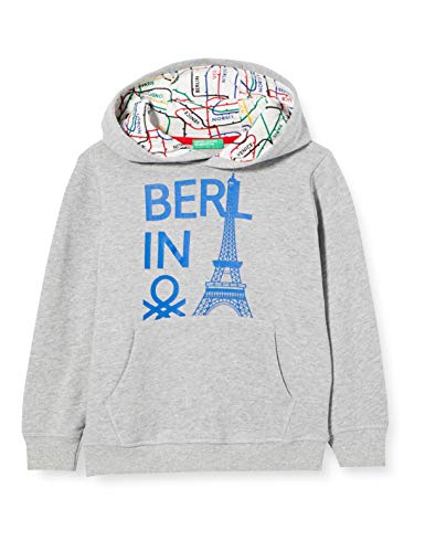 United Colors of Benetton (Z6ERJ) Chłopięca bluza z kapturem Maglia C/Capp. M/L
