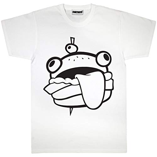 Fortnite Męski T-shirt Beef Boss biała moda, biały, M