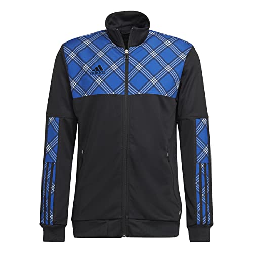 adidas Męska kurtka strzelecka Tkjkt Ad, czarna/królewski błękit, XXL, czarny/królewski błękit, XXL