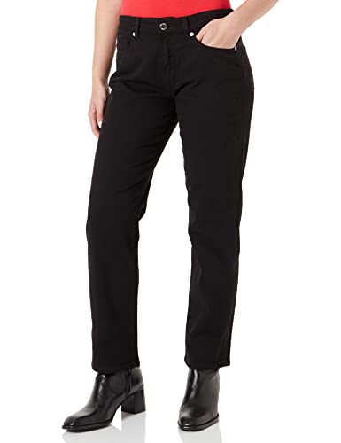 Love Moschino Damskie spodnie z 5 kieszeniami, z logo w kształcie serca codzienne spodnie, czarne, 34