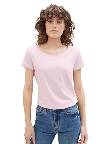 TOM TAILOR Damska koszulka z napisem, 31651 - Breeze Rose, XL