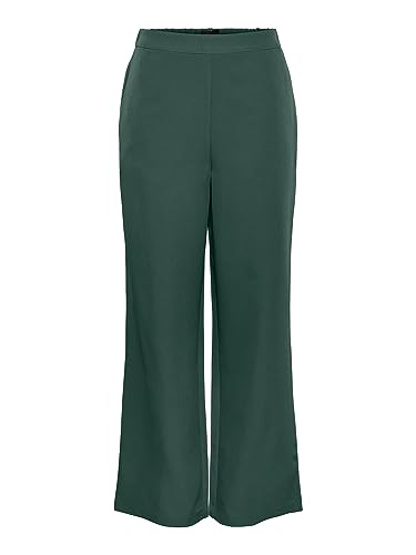 PIECES Damskie spodnie Pcbossy Hw Wide Plain Pant Noos, Trekking Green, (L) W / 30L