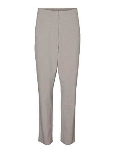 VERO MODA Vmkiraloa Hr Tapered Solid Pant spodnie damskie, jasnoszary melanżowy, 38W / 32L