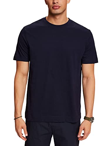 ESPRIT Collection Męski T-shirt 053EO2K302, 400/NAVY, XXL, 400/granatowy., XXL