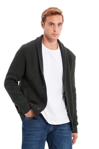 Trendyol Kardigan - szary - regularny, Khaki, M