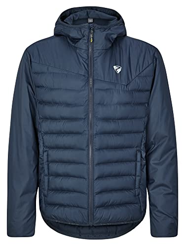 Ziener Męska kurtka termiczna NANTANO Outdoor / Skitour | wiatroszczelna, wełna, bez PFC, granatowa, 46