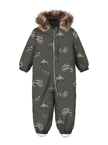 NAME IT Chłopięca NMMSNOW10 Suit Truck FO NOOS kurtka, Olive Night, 86