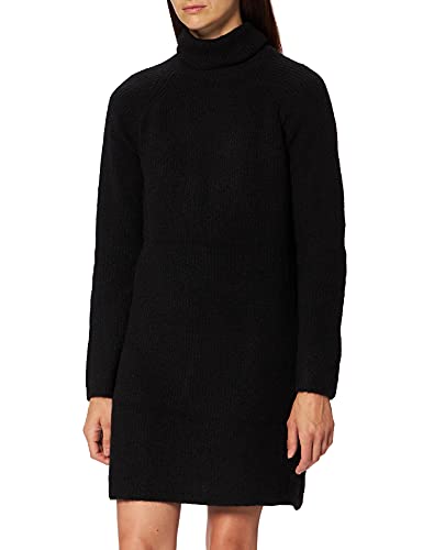 PIECES PELLEN damska sukienka z dzianiny, czarny, M