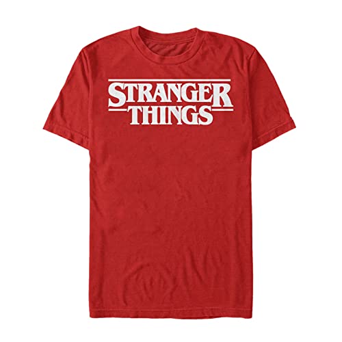 Stranger Things Męski T-shirt z krótkim rękawem, czerwony, XL, czerwony, XL
