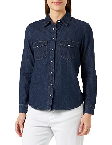 United Colors of Benetton Damska koszula 5rzkdq02V, dżinsowa niebieska 901, średnia, Denimblau 901, M