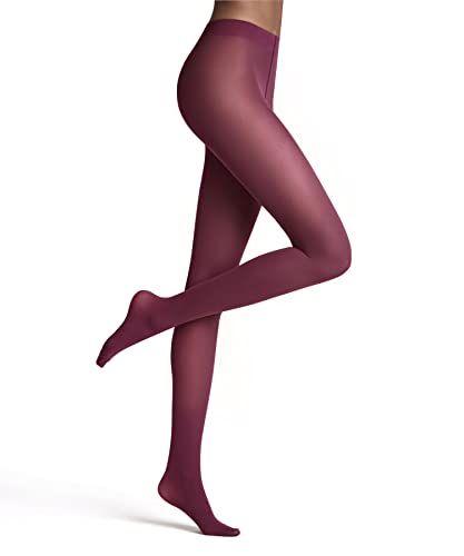 FALKE Kobiety Rajstopy Matt Deluxe 30 DEN W TI Przezroczyste 30 Den przezroczyste jednokolorowe 1 Para, Różowy (Hot Coral 8025), S