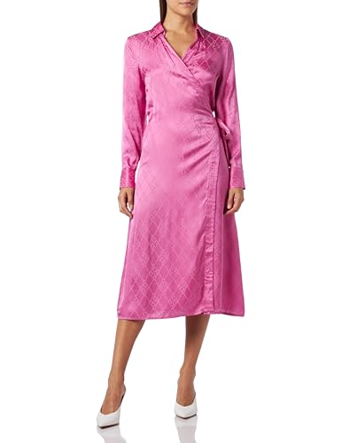 Replay Damska sukienka kopertowa, 069 Fuxia, XS
