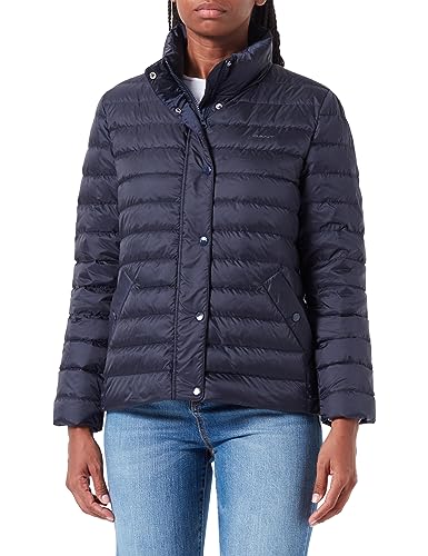 GANT Damska kurtka Light DOWN, Evening Blue, standardowa, niebieski (Evening Blue)