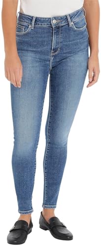 Tommy Hilfiger Damskie spodnie jeansowe Th Flex Harlem U Skinny Hw Leo, Lew, 28W / 30L