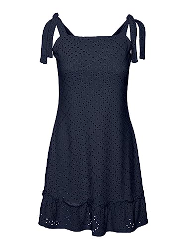 VERO MODA Damska sukienka VMTASSA SL Short Dress Noos, Navy Blazer, M, granatowy blezer, M