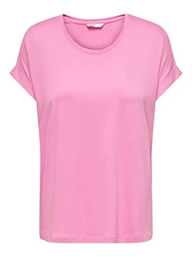 ONLY Damski Onlmoster S/S O-Neck TOP NOOS JRS T-Shirt Begonia Pink, XXS, Begonia Pink, XXS