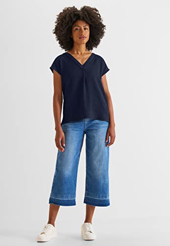 Street One Damska bluzka letnia, Deep Blue, 34