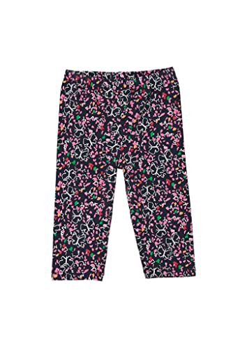 s.Oliver dziewczęce legginsy capri z nadrukiem allover capri legginsy z nadrukiem allover, Niebieski, 92