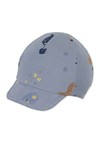 Sterntaler Unisex dziecięca czapka z daszkiem Dinos czapka dziecięca, jasnoniebieski, 47