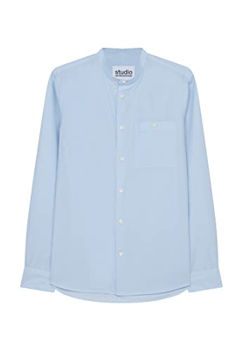 Seidensticker Męska koszula casualowa, regularna, z długim rękawem, jasnoniebieski, XL