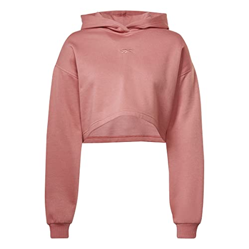 Reebok Damska bluza z długim rękawem, gotowa do jogi, pieczona glina, XL, Pieczona glina, XL