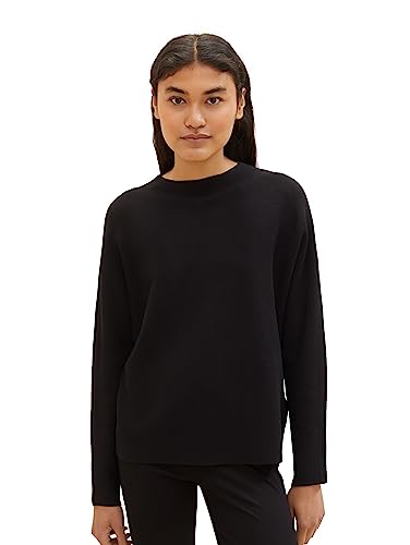 TOM TAILOR Denim Sweter damski, 14482 – Deep Black, S
