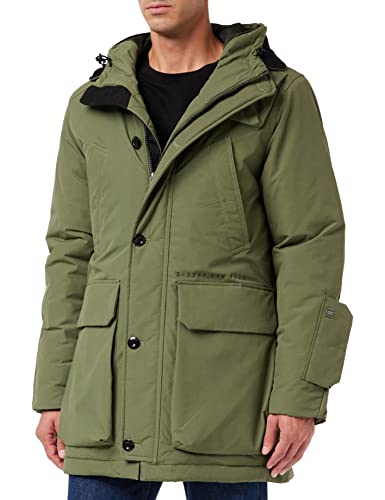 G-STAR RAW Vodan PDD HDD męska kurtka parka, Zielony (Combat A281-723), L