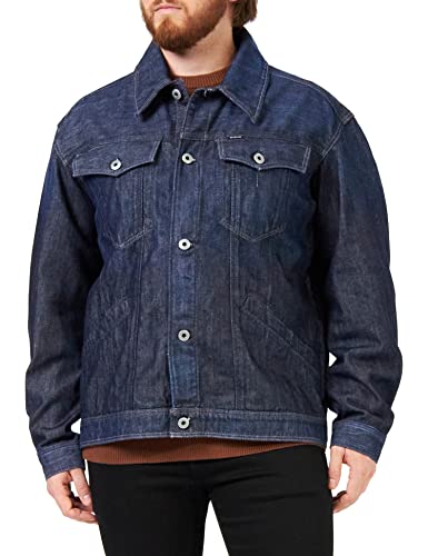 G-STAR RAW Męska kurtka Flight Combat, Niebieski (noszony w rafie oceanicznej B988-D348), XL