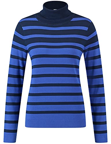 GERRY WEBER Edition Damski sweter 770541-44727, niebieski w paski, 48