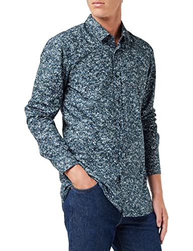 HUGO Koszulka męska, Dark Blue404, 38-40