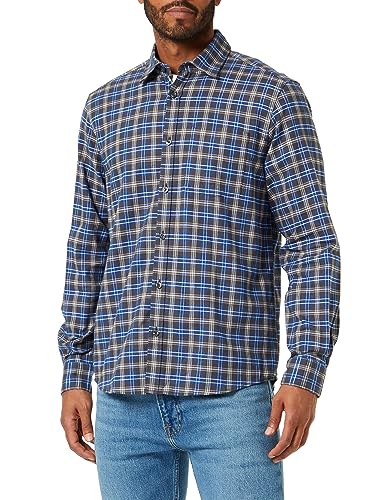 s.Oliver męska koszula z długim rękawem, Regular Fit Blue, M, niebieski, M