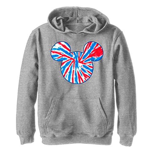 Disney Chłopięca bluza z kapturem Tie Dye Americana, Athletic Heather, S