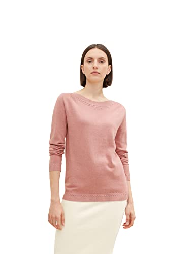 TOM TAILOR Sweter damski 1035135, 24560, różowy, melanż, XS