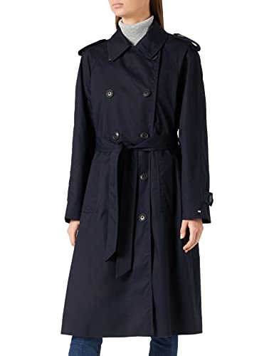 Tommy Hilfiger Damskie płaszcze tkane z mieszanki bawełny Db, Pustynne niebo, 64