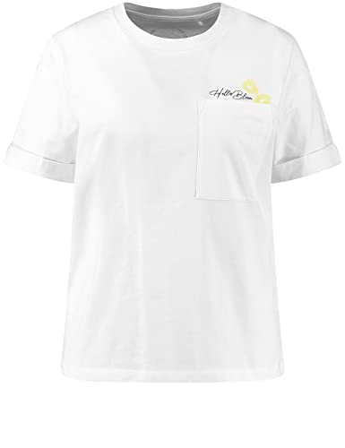Taifun T-shirt damski, Biały wzór., 42 PL